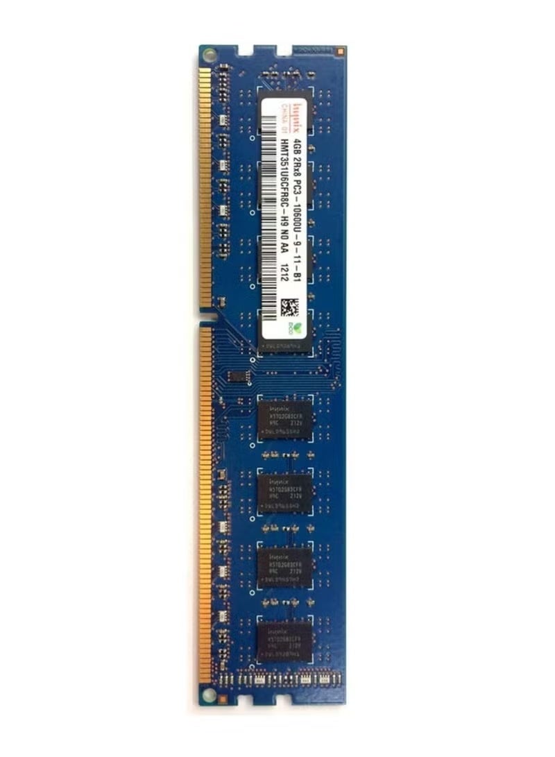 "ذاكرة RAM DDR3 بسعة 4GB وتردد 1333MHz – PC3-10600، DIMM 240-Pin، CL9، جهد 1.5V، غير مخزنة مؤقتًا (Unbuffered)"